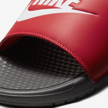 Nike Benassi - Férfi Szandál - Szürke/Piros/Fehér